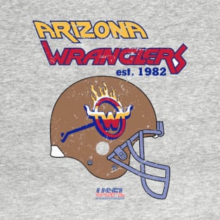 Distressed Arizona Wranglers Helmet T-Shirt